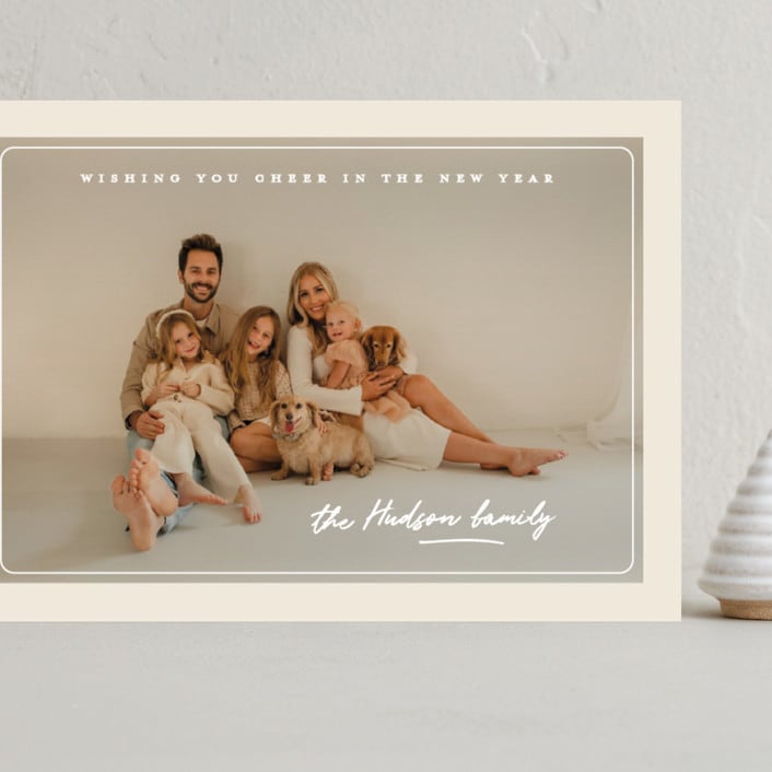 "cover" - Holiday Cards in Vanilla by Creo Study - Front