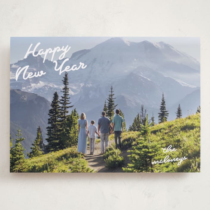 "Squiggles" - Holiday Cards in Snow by Tennie and Co. - Front