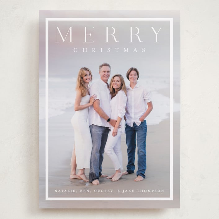 "Bridges" - Holiday Cards in Snow by Amy Kross - Front