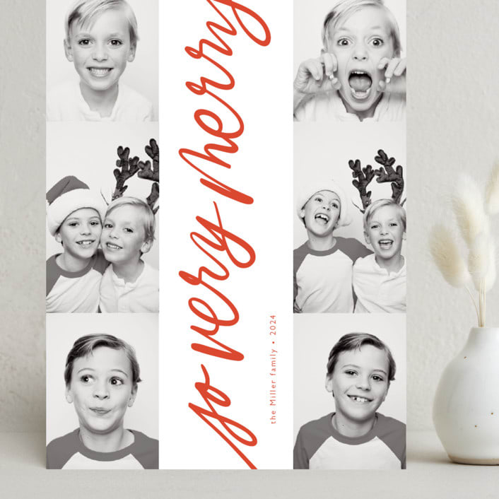 "The Merriest Bunch" - Holiday Cards in Stocking by Alicia Schultz - Front