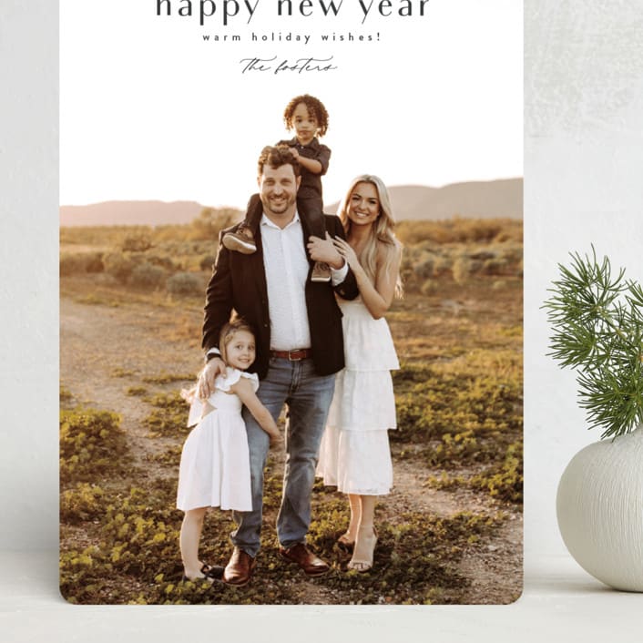 "Typed up" - Holiday Cards in Ink by Stacey Meacham - Front