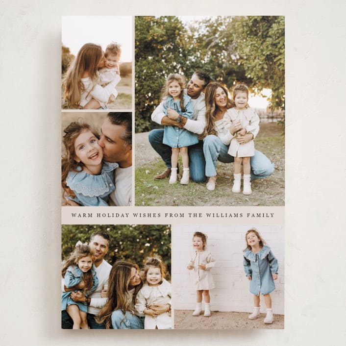 "Festive Five" - Holiday Cards in Vanilla by Lindsay Megahed - Front