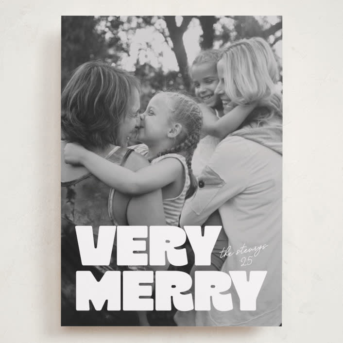 "Very Bold" - Holiday Cards in Snowflake by Jessie Steury - Front
