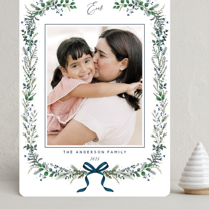 "Festive Vine" - Holiday Cards in Twilight by Susan Moyal - Front