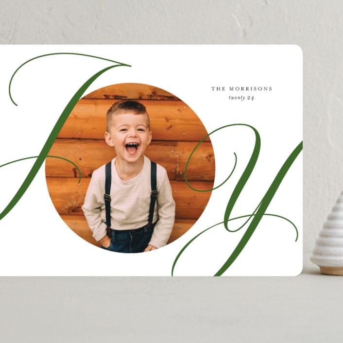 "Surrounding" - Holiday Cards in Evergreen by Jessica Williams - Front