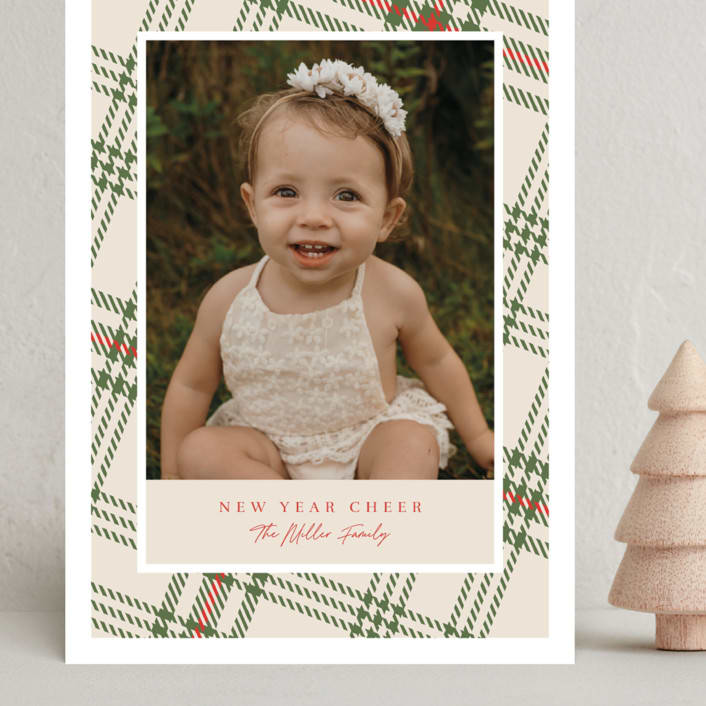 "Tartan Plaid" - Holiday Cards in Christmas Morning by Megan Cash - Front