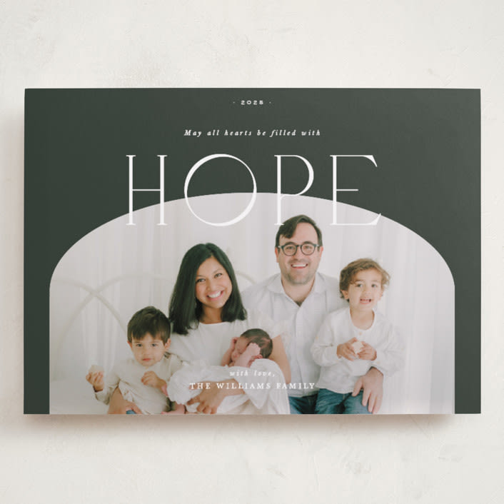 "Hope" - Holiday Cards in Fir by Blustery August - Front