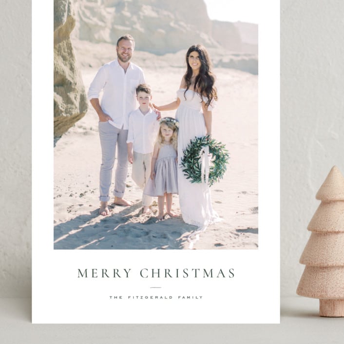 "Daisies" - Holiday Cards in Pine by Wildfield Paper Co - Front