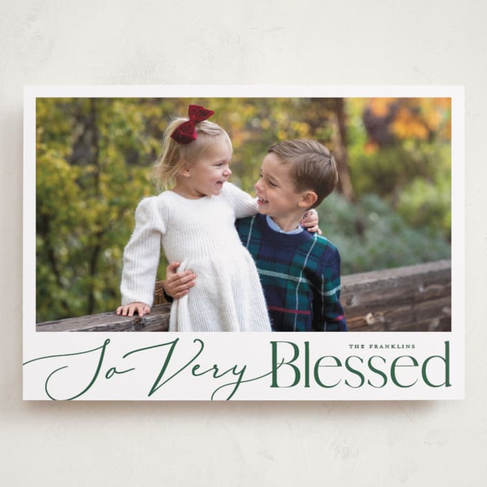 "Merry Mix" - Holiday Cards in Evergreen by Carolyn MacLaren - Front