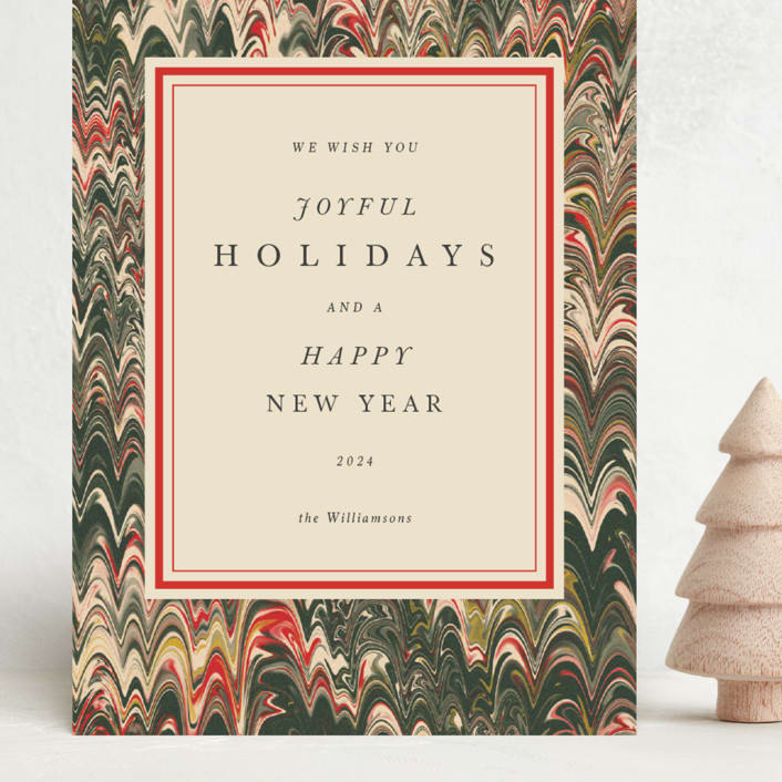 "Book" - Holiday Cards in Festive by Claire - Front