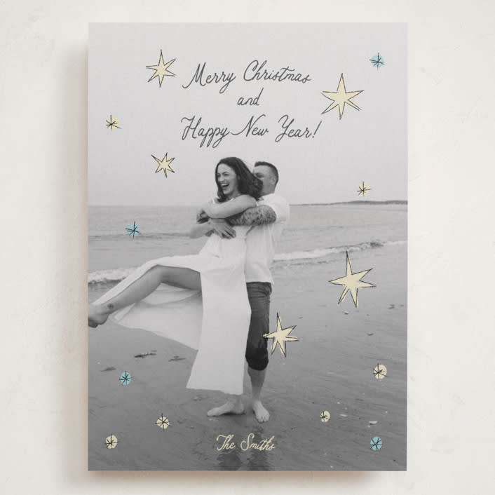 "the stars" - Holiday Cards in Wintermint by Helena Vitto - Front