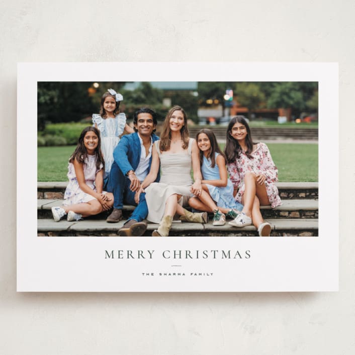 "Daisies" - Holiday Cards in Pine by Wildfield Paper Co - Front