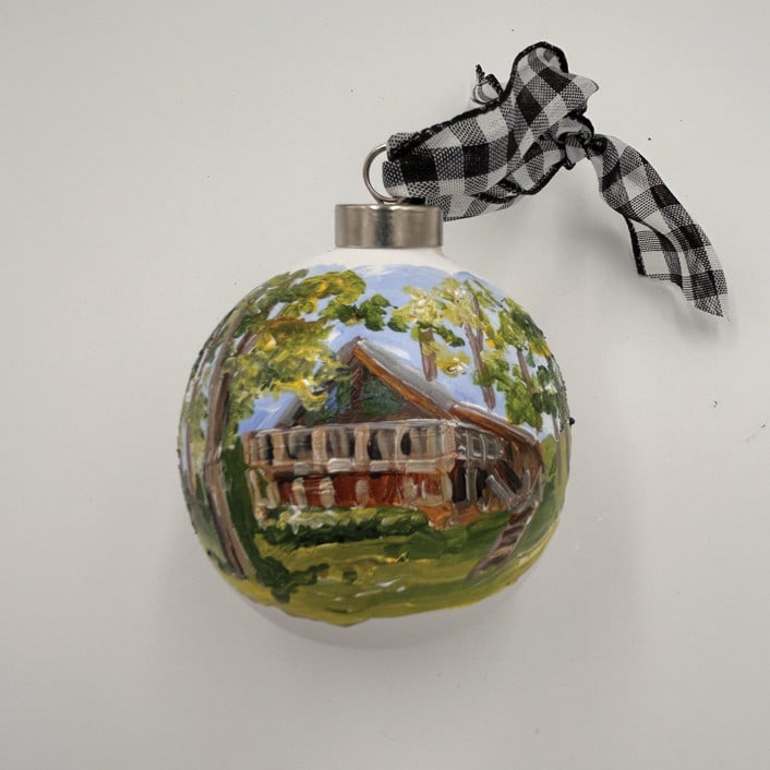 "Custom//Personalized Home Hand Painted Ornament" - Ornaments in multicolorassorted-colors by Sarah Hall