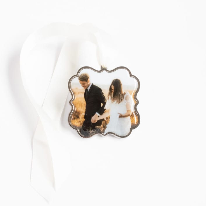 "Custom Scallop Ornament Silver" - Ornaments in silver by Kimbra Mooers