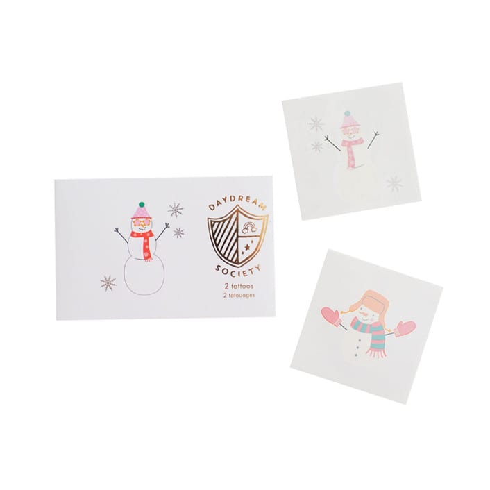"Blizzard Buddies Temporary Tattoos" - Party Favors in white by Jollity and Co
