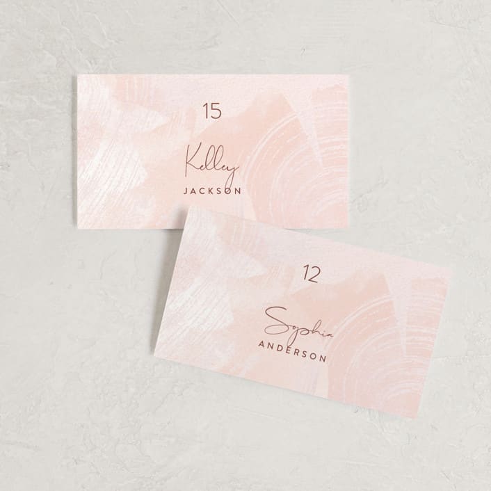 "dawning" - Place Cards in Sunrise by Jennifer Wick - Front with Free Guest Printing