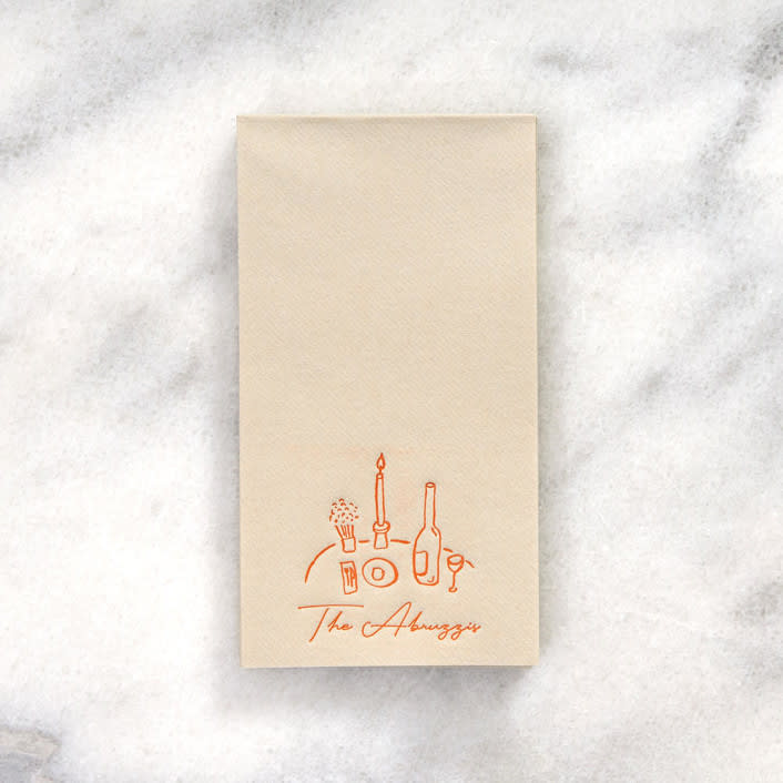 Food, Family, Friends Napkin by ForYourParty