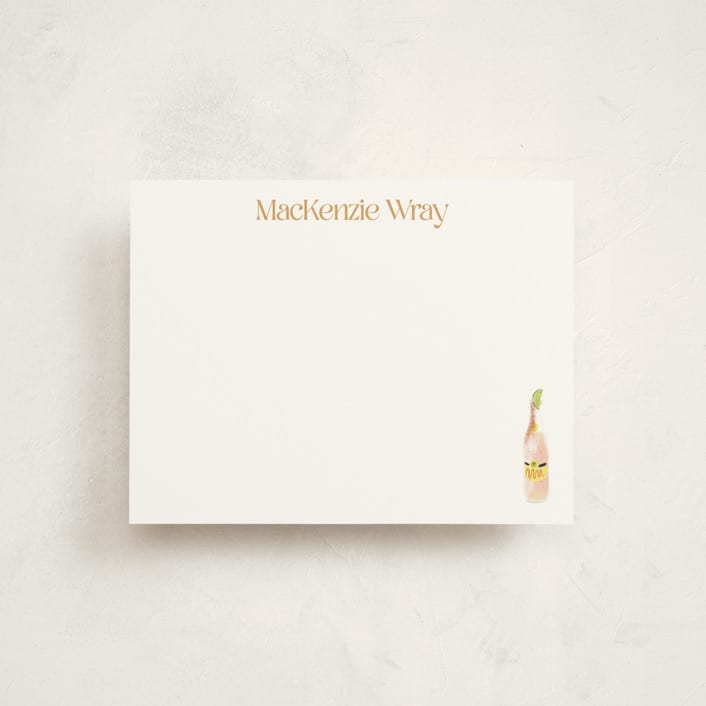"Ranch Water (add-on)" - Personalized Stationery Cards in Tajín by Baumbirdy - Front