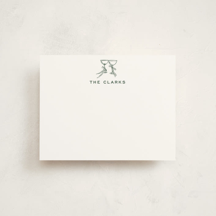 "Campania" - Personalized Stationery Cards in Sorbetto by Megan Davis - Front
