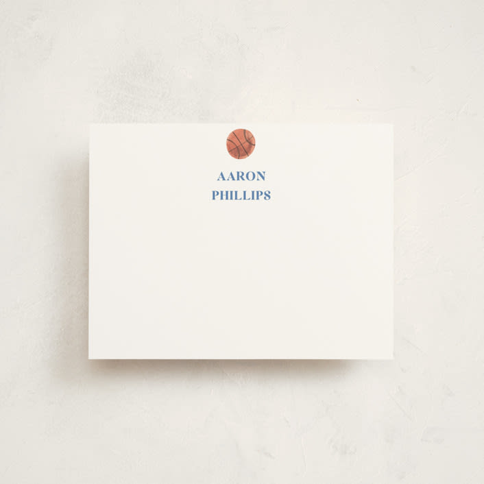 "Sportsy" - Personalized Stationery Cards in Ice by Teju Reval - Front