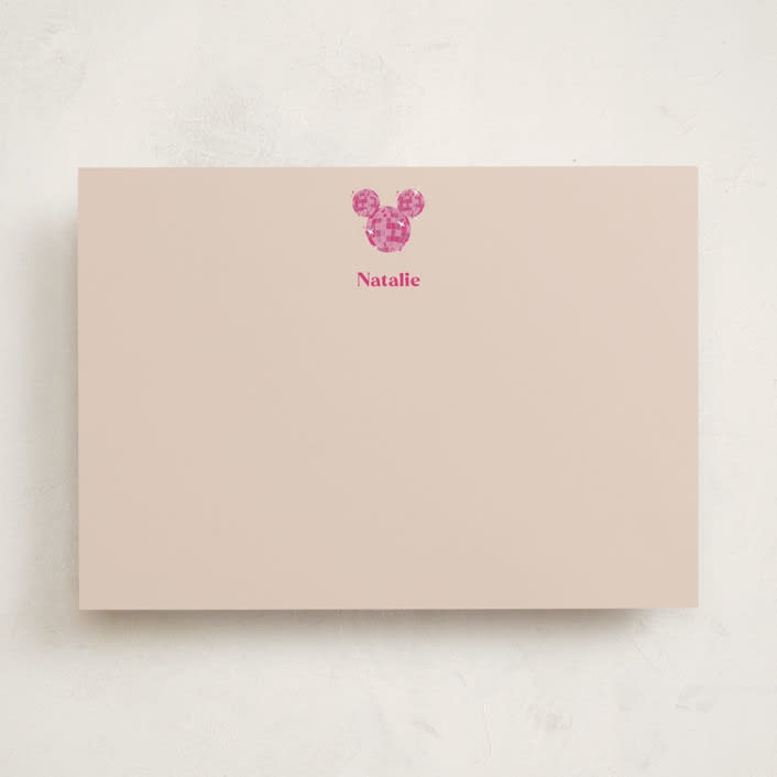 "you make the class shimmer" - Personalized Stationery Cards in Blush by CDesignbychen - Front