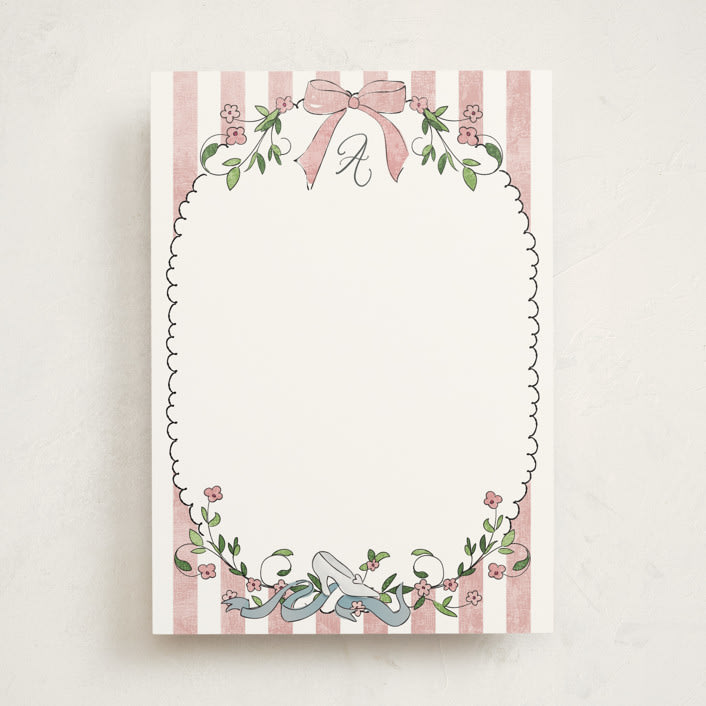 "Disney Princess Cinderella Dress Up" - Personalized Stationery Cards in Rose by Kamala Nahas - Front