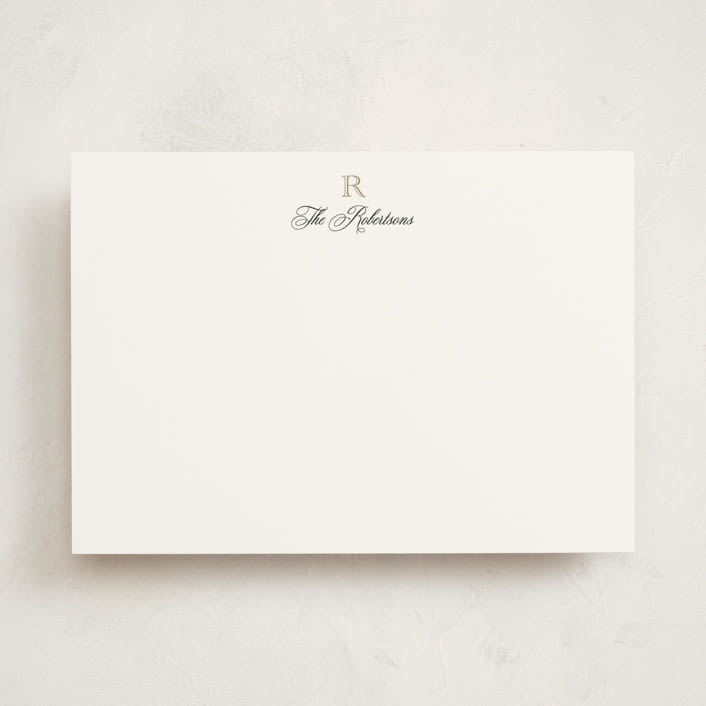 "Formal" - Personalized Stationery Cards in Diamond by Jenna Holcomb - Front