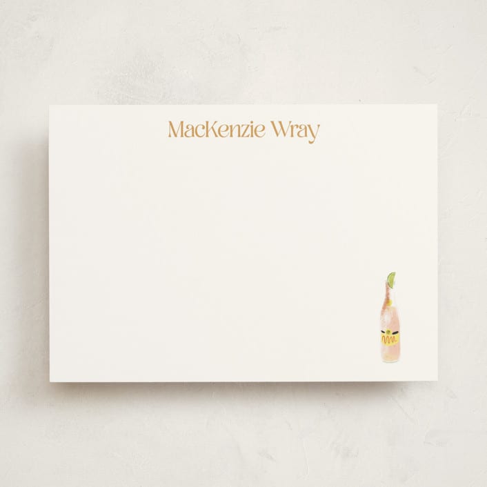 "Ranch Water (add-on)" - Personalized Stationery Cards in Tajín by Baumbirdy - Front