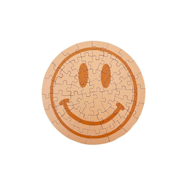 "Peace & Love Smile & Peace Mini Puzzle" - Puzzles in beige by Jollity and Co