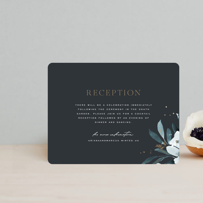"Romance" - Reception Cards in Neptune by Leah Bisch - Front