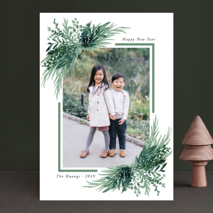 "Eve" - Retired Holiday Cards in Forest by Elly - Front