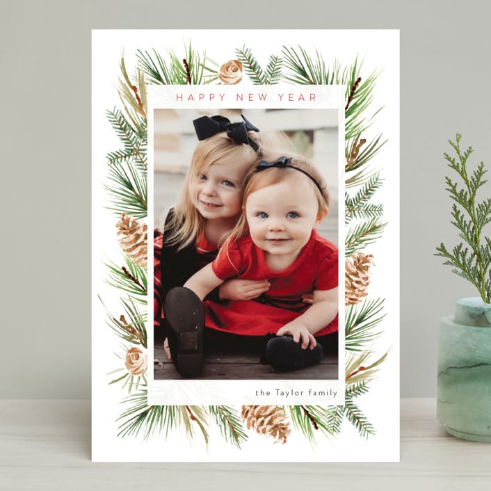 "Winter Frame" - Retired Holiday Cards in Snow by frau brandt - Front