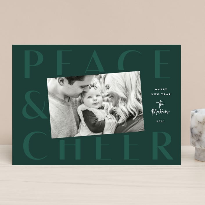 "Exalt" - Retired Holiday Cards in Pine by Lauren Chism - Front