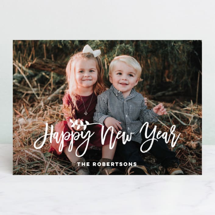 "Blessings for Christmas" - Retired Holiday Cards in Winter White by BeachPaperCo - Front
