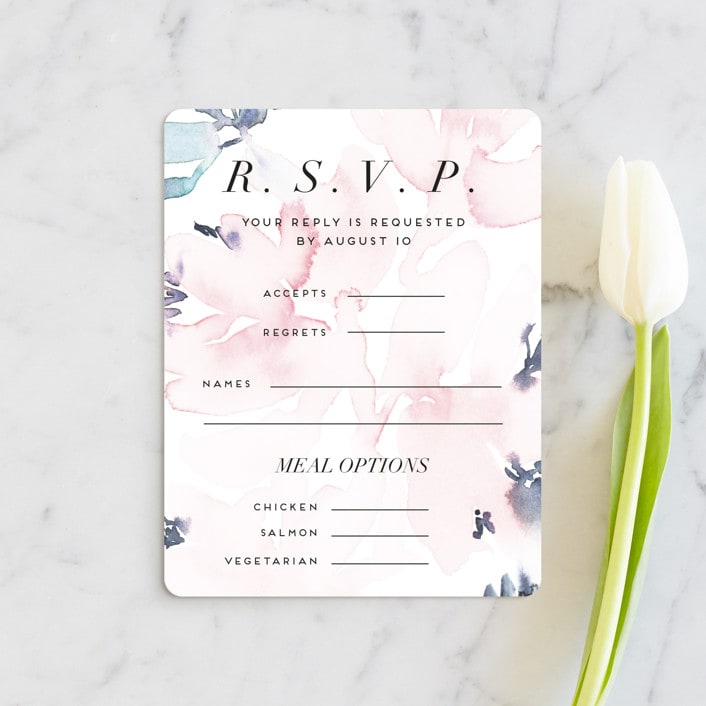 "Florista Modernista" - RSVP Cards in Azalea by Petra Kern - Front