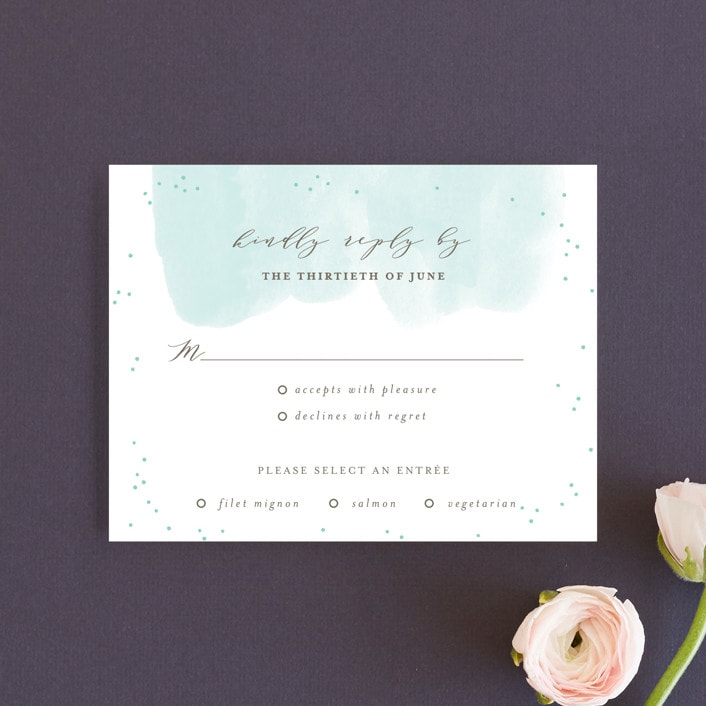 "Of the Sea" - RSVP Cards in Sea by Shirley Lin Schneider - Front