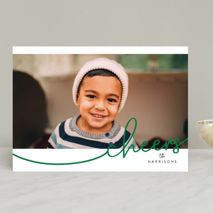 "joy first" - Retired Holiday Cards in Hunter by Erin Deegan - Front