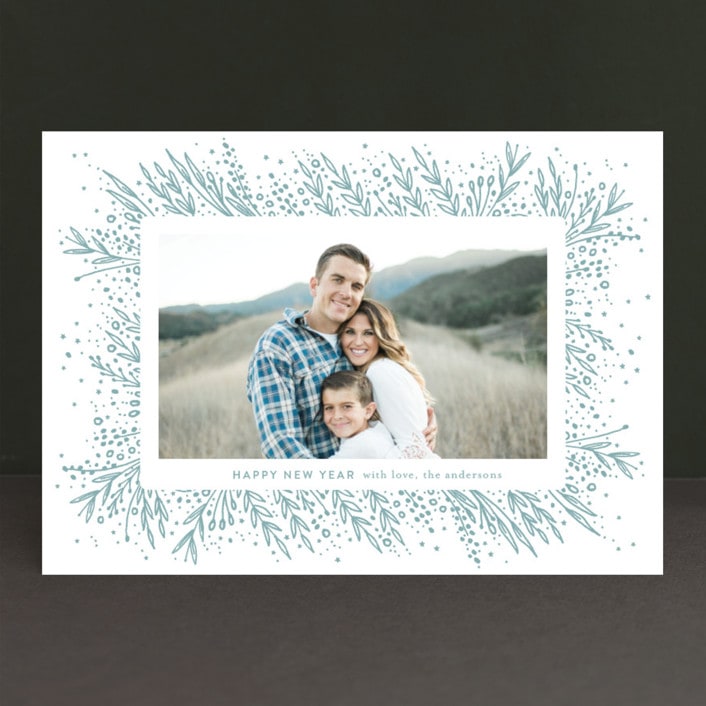 "Amazing Frame" - Retired Holiday Cards in Sky by Phrosné Barwood - Front