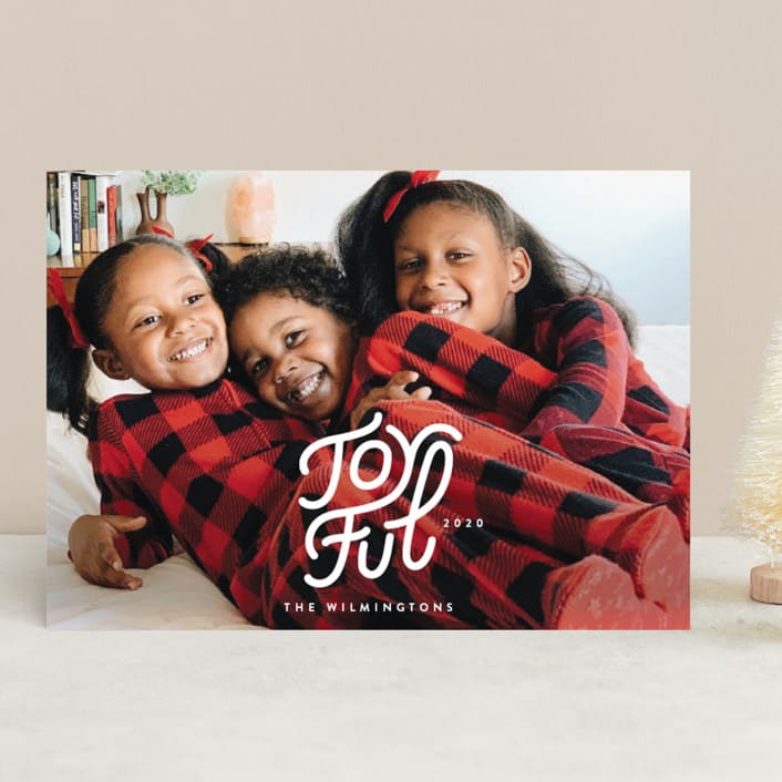 "Hip Joy" - Retired Holiday Cards in Snow by Lori Wemple - Front