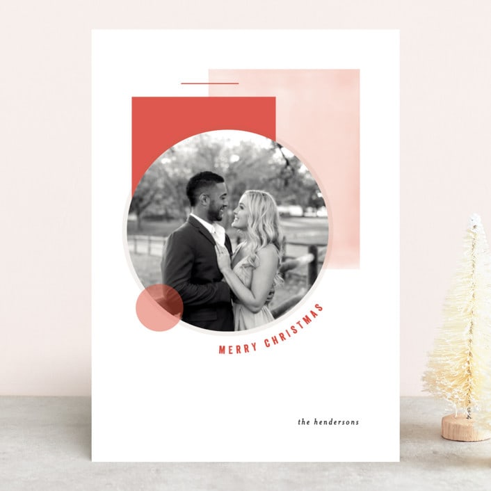 "Deco Collage" - Retired Holiday Cards in Rouge by Bethan - Front