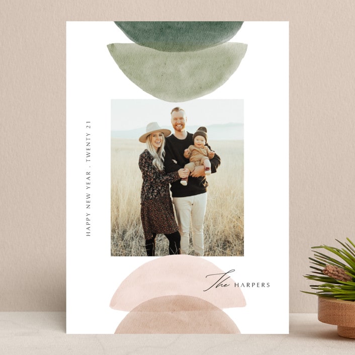 "shapes" - Retired Holiday Cards in Cactus by Elly - Front