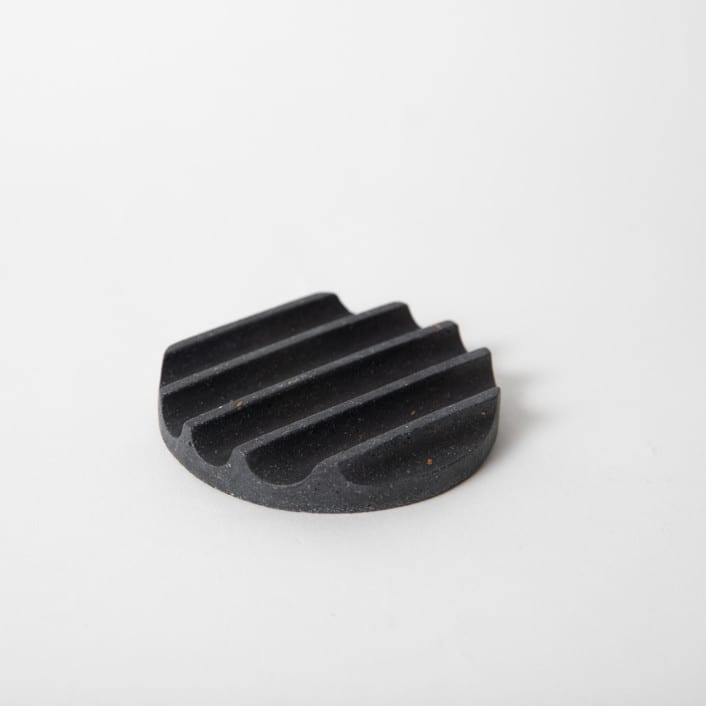 "Black Terrazzo Mini Soap Dish" - Soap Dish in black by Pretti.Cool