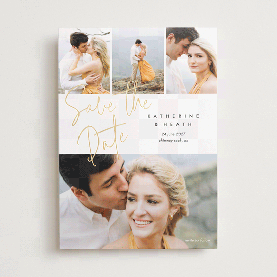 "Can't Wait" - Save the Dates in Cotton by Stacey Meacham - Front