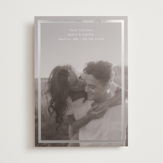 "boxed in" - Save the Dates in Quartz by Jenny Millington - Front