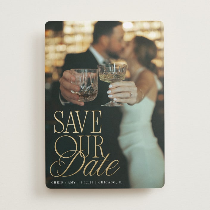 "Celebration" - Save the Dates in Pearl by Olivia Goree - Front