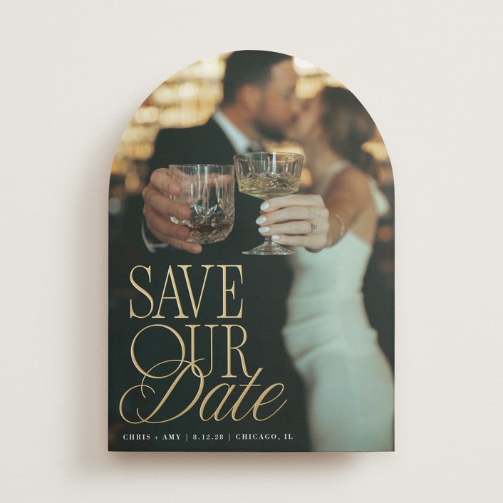 "Celebration" - Save the Dates in Pearl by Olivia Goree - Front