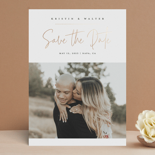 "Take notes" - Save the Dates in Cotton by Stacey Meacham - Front