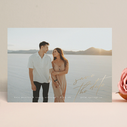 "Breathlessly" - Save the Dates in Quartz by Kristie Kern - Front