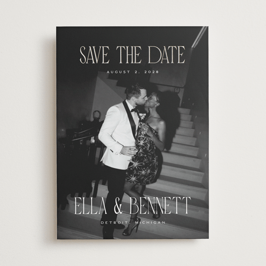 "Gaze" - Save the Dates in Snow by Pixel and Hank - Front