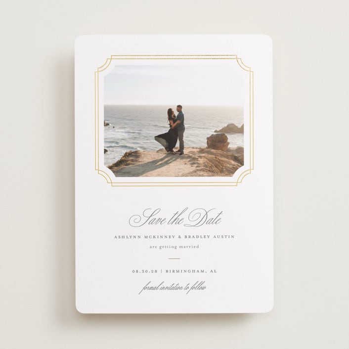 "Formality" - Save the Dates in Pearl by Sarah Brown - Front